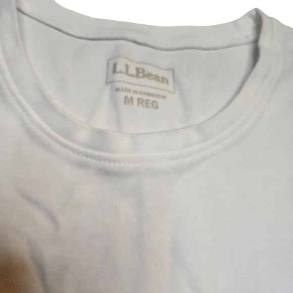 L.L. Bean Medium White Pink Crew Tee Bundle - Picture 4 of 10